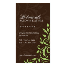 Spa Business Card