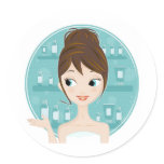 Spa Products Round Sticker