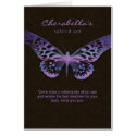 Spa Salon Brochure Greeting Card Butterfly Purple