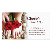 Spa - Salon Pedicure Manicure 2 Business Card