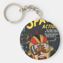 Space Action Keychains