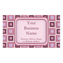 Space Age Chequerboard Business Card Template