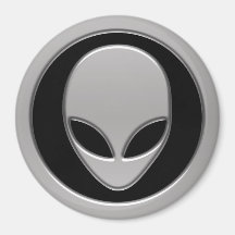 Space Alien Head Magnet