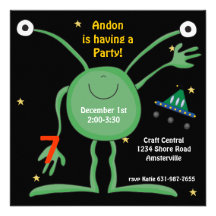 Space Alien Invitation