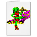 Space Alien Waitress Girl