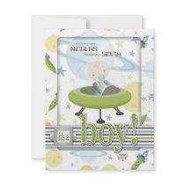 Space Baby Invitation Card B2