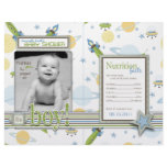 Space Baby Popcorn Wrapper Flyer Design
