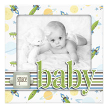 Space Baby TY Square Personalized Invitations