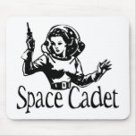 Space Cadet Black & White Mouse Pads