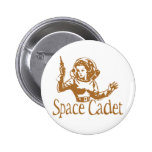 Space Cadet Orange Pinback Buttons
