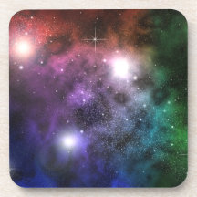 Space Clouds Beverage Coasters