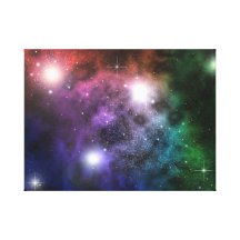 Space Clouds Gallery Wrap Canvas