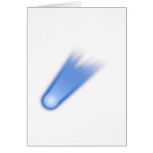 Space Comet Greeting Card