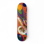 Space Deck Orange Skate Board Deck