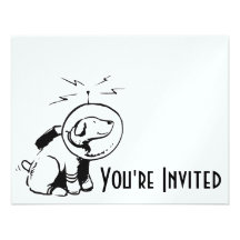 Space Dog Invitations