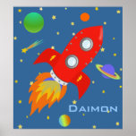 Space Explorer Personalised Poster