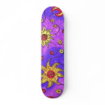 Space Flowers Skateboard
