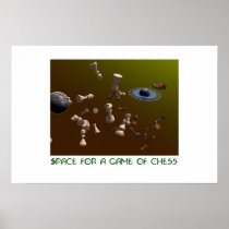 Space for a game of chess posters