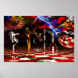 Space Jazz on Canvas Poster