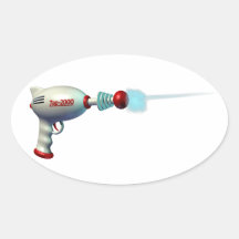 Space Laser Gun Stickers