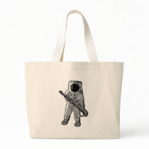 Space Marine - Astronaut with a Rifle Canvas Bag