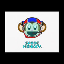 Space Monkey postcards