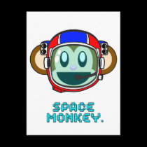 Space Monkey postcards