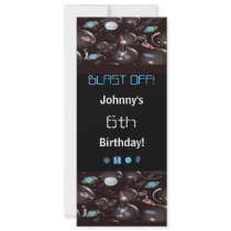 Space Party Invitations