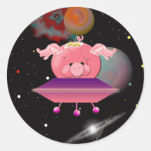 Space Pig Sticker