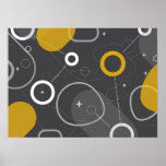 Space Race Abstract Poster posters
