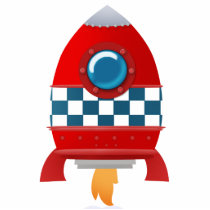 Space rocket - photo sculpture