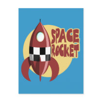 Space Rocket Post Card