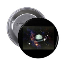 Space, Saturn Rings & Moons Button