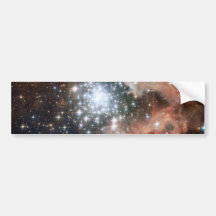 Space scene bumper sticker