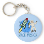 Space  Ship  Astronaut Mission keychains