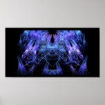 Space Ship Fractal by Kitty Ann Print