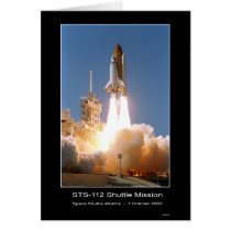 Space Shuttle Atlantis Blast-off – October 7, 2002 Greeting Cards