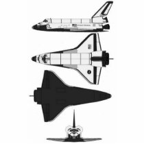 Space Shuttle Atlantis Desk Sculpture