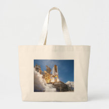 Space Shuttle Atlantis Launching STS-132 Mission Tote Bag