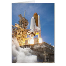 Space Shuttle Atlantis Launching STS-132 Mission Greeting Card