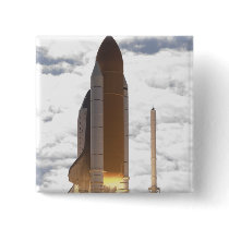 Space Shuttle Atlantis lifts off 16 Pinback Buttons
