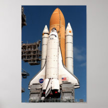 Space Shuttle Atlantis Prepares for Launch Print