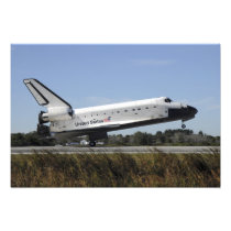 Space shuttle Atlantis touches down Photo Art