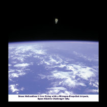 Space Shuttle Challenger JetPack Walk 1984 posters