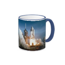 Space Shuttle Columbia Blasts Off Mug