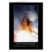 Space Shuttle Columbia Lift-off – STS-73 Shuttle M Greeting Cards