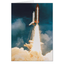 Space Shuttle Discovery Blast Off Card