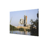 Space Shuttle Discovery sits ready Stretched Canvas Print