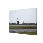 Space Shuttle Discovery touches down Stretched Canvas Print