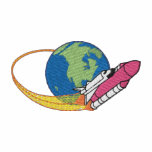 Space Shuttle embroidered shirts